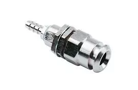 1/4" Q.D. Panel Mount x 10/32 w/ Shut-off, Female