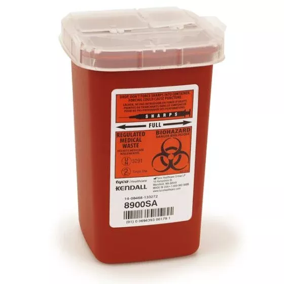 1 Quart Sage Biohazard Container - Sage.1.Qt
