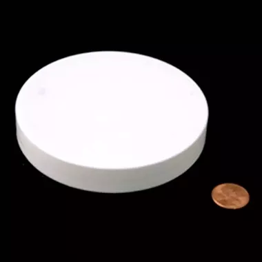 100mm (100-400) White Polypropylene Heat Seal Lined Smooth Cap, case/240