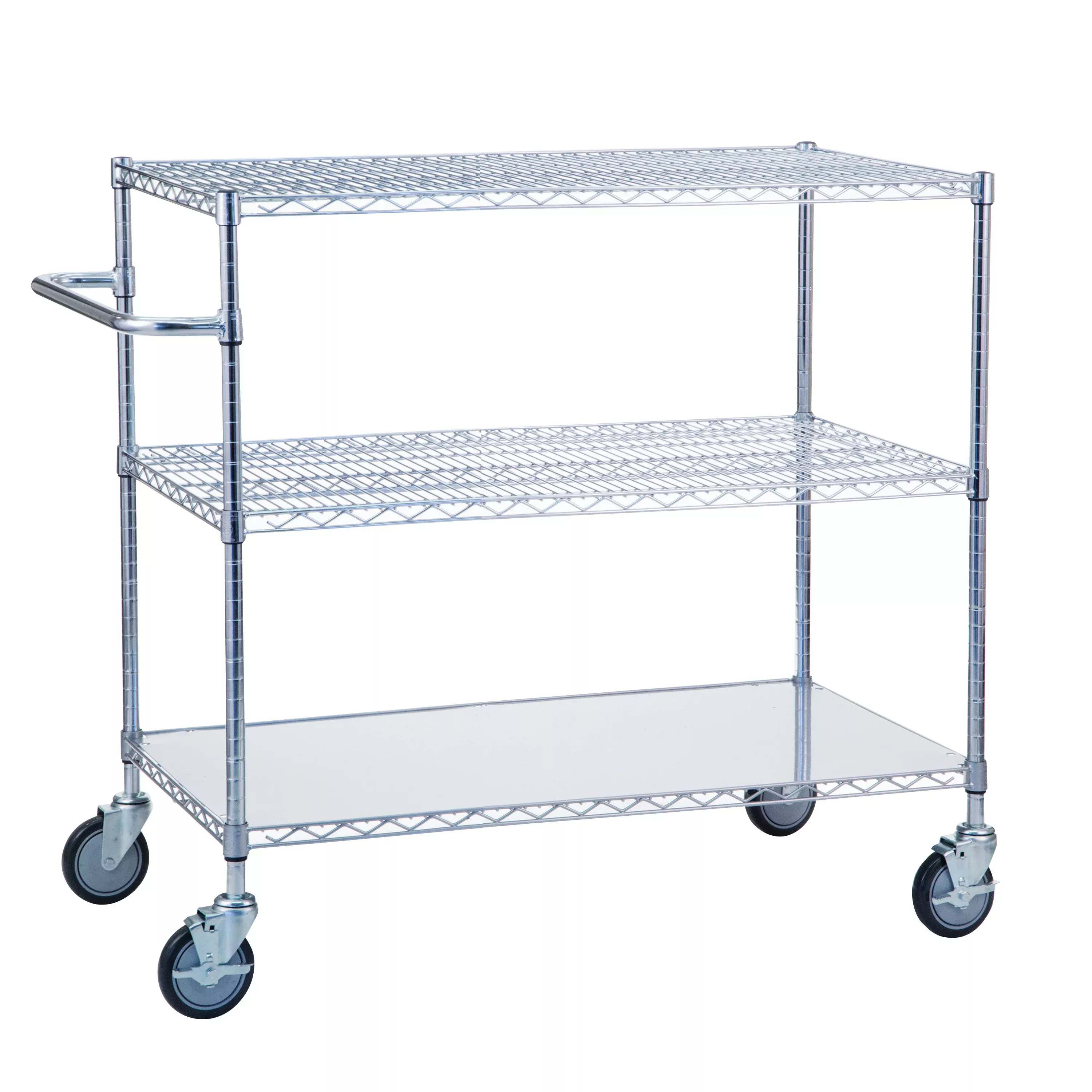 3-Shelf Chrome Utility Cart