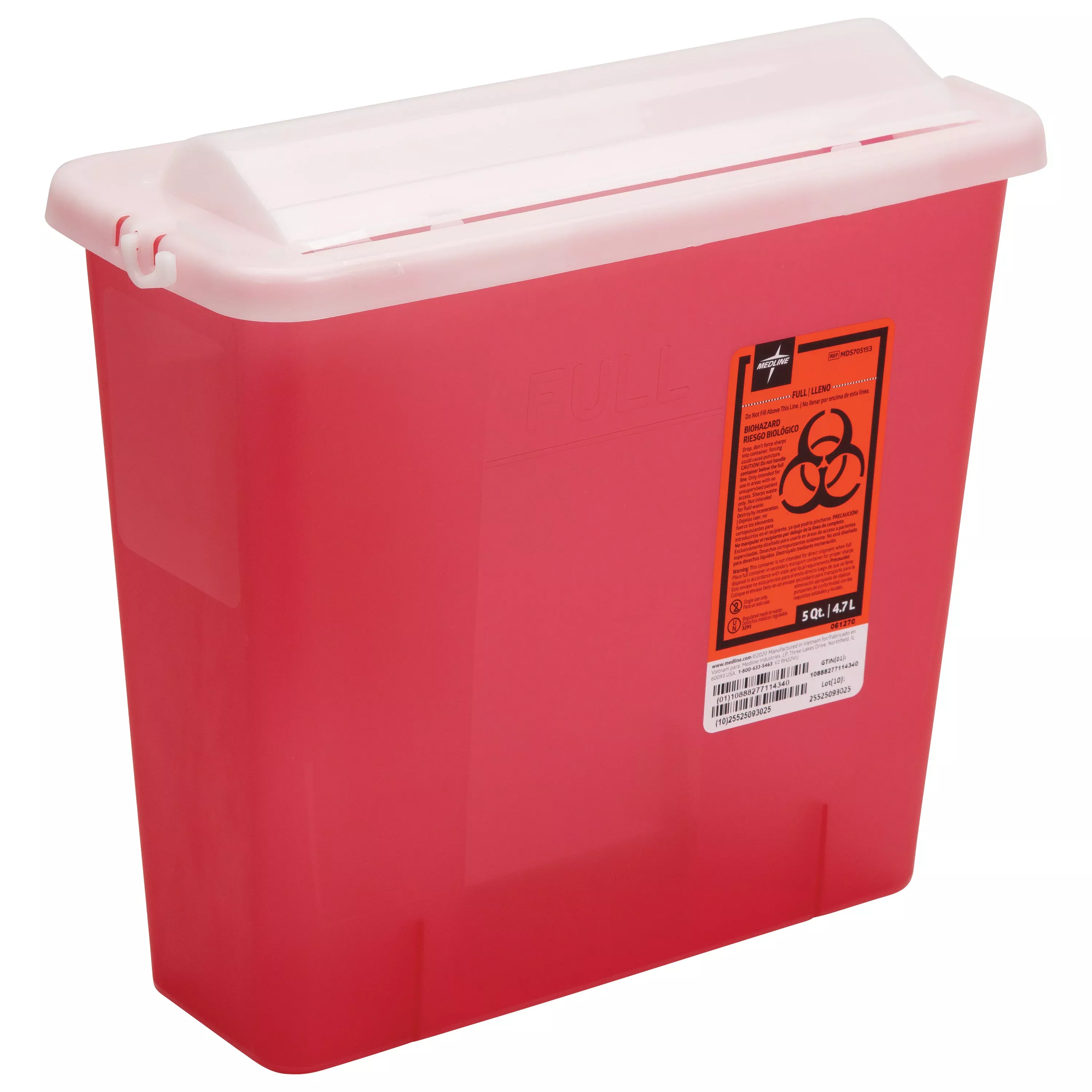 5-Quart Sharps Disposal Container