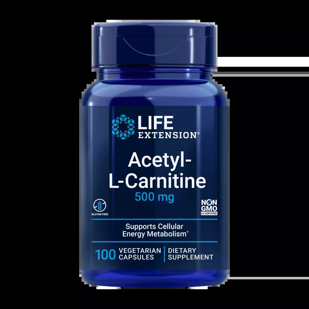 Acetyl-L-Carnitine 500 mg 100 capsules by Life Extension