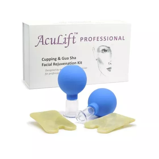 AcuLift™ Professional Cupping & Gua Sha Facial Rejuvenation Kit - AcuLift.Cups