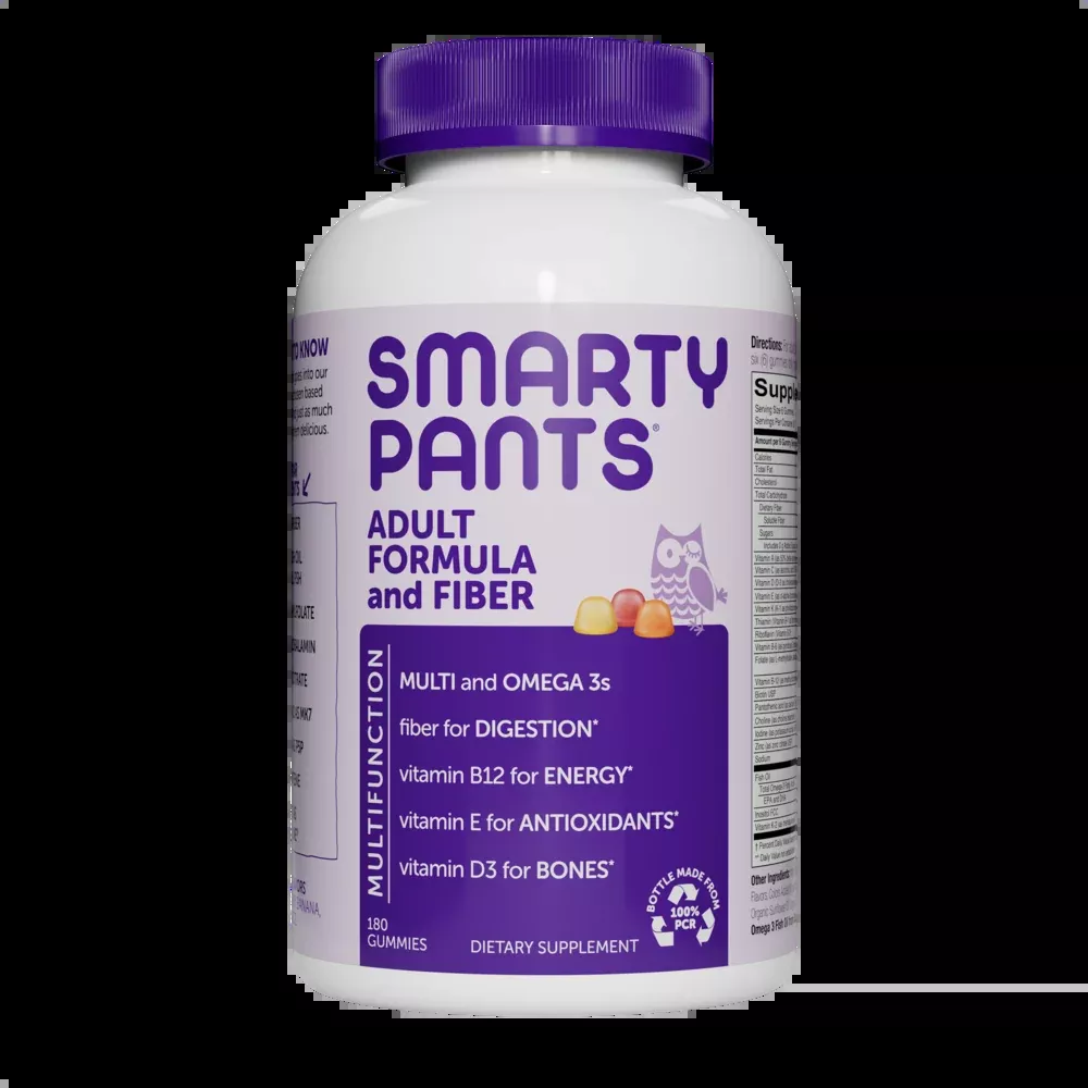 Adult Complete Plus Fiber 180 Gummies by SmartyPants Vitamins
