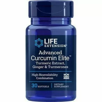 Advanced Curcumin Elite Turmeric Extract, Ginger & Turmerones 30 softgels by Life Extension