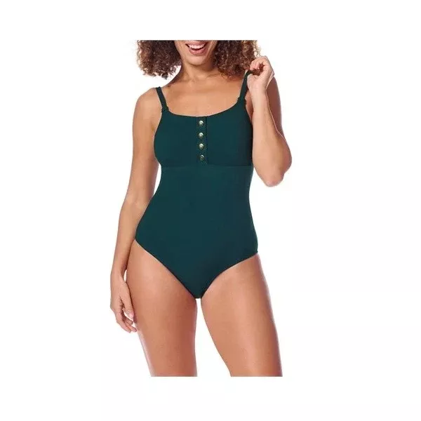 Amoena Chile One Piece Swimsuit Dark Green