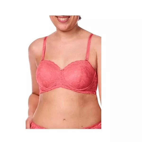 Amoena Glenda Padded Underwired Bra Flamingo