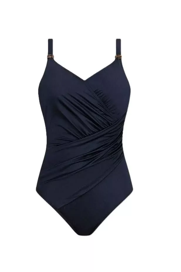 Amoena Lazio Half Bodice Swimsuit - Dark Blue