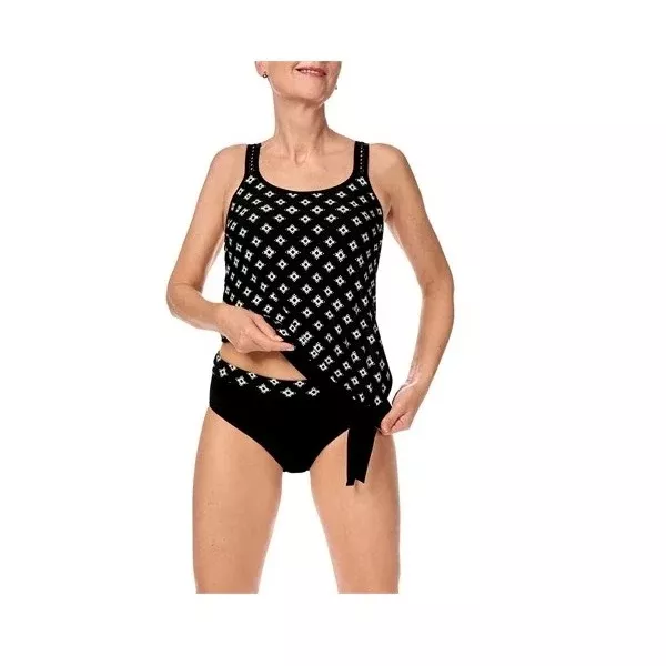 Amoena Palermo Blouson Top Black/White