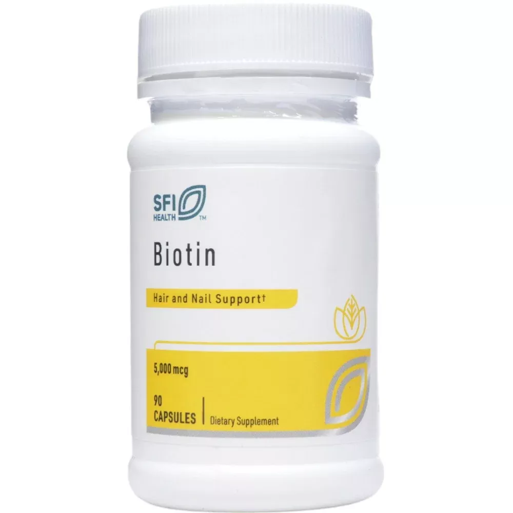 Biotin 5000 mcg 90 vegcaps By Klaire Labs/SFI Health