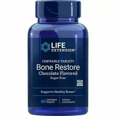 Bone Restore Choc SF 60 chewtabs by Life Extension