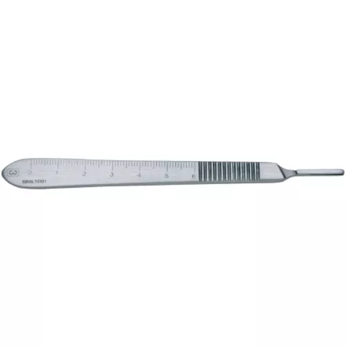 BR Surgical Stainless Steel Scalpel Handle – Size 3