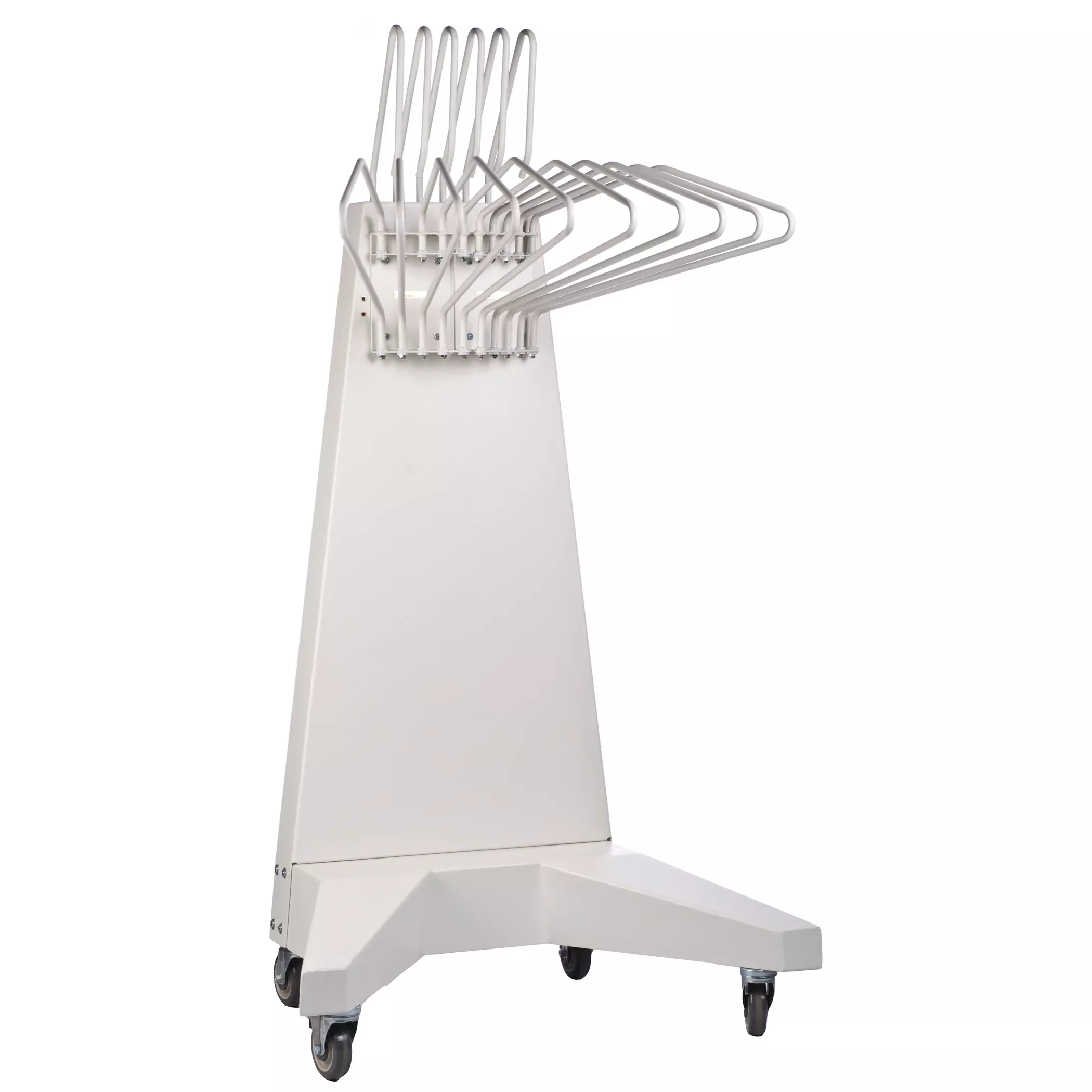 Deluxe Mobile Apron Rack with Glove Rack