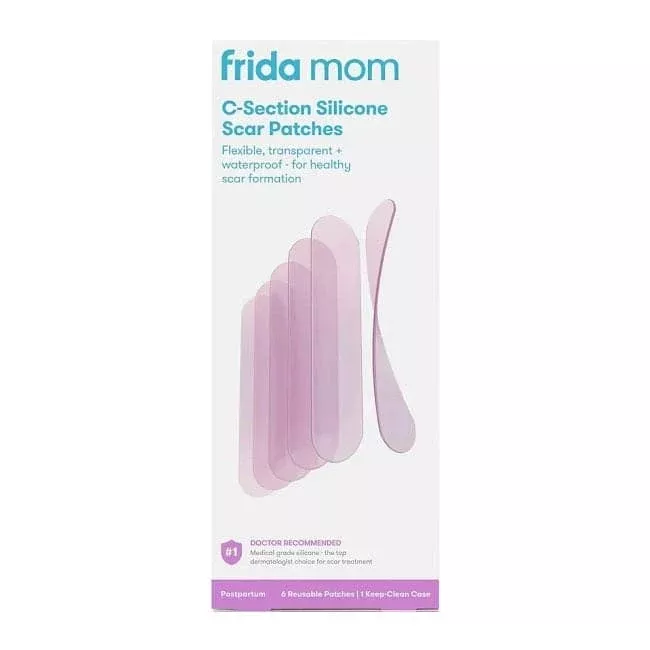 Frida Mom C-Section Silicone Reusable Scar Patches 6 Count