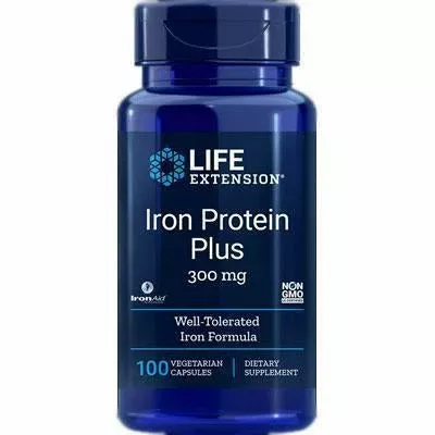 Iron Protein Plus 300 mg 100 caps by Life Extension