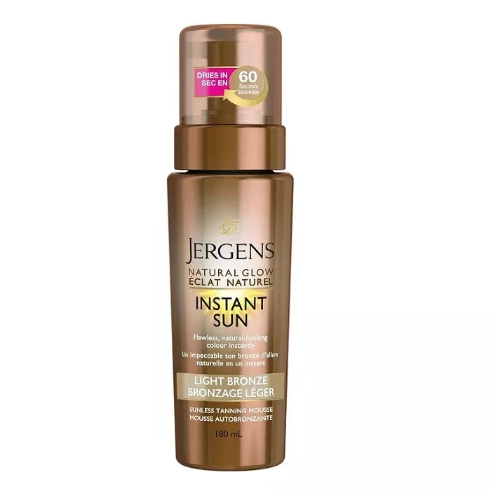 Jergens Natural Glow Sunless Tanning Mousse Light Bronze - Instant Sun 180mL