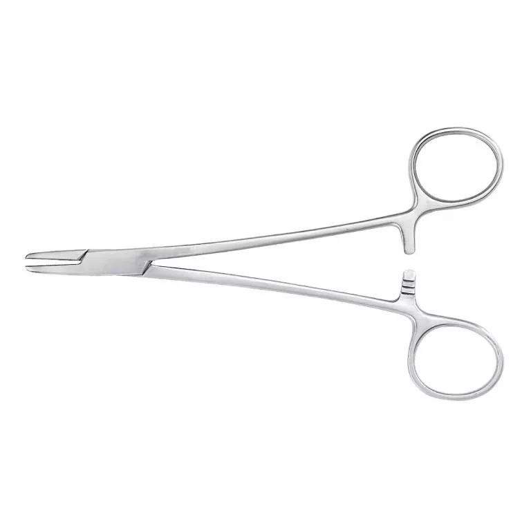 McKesson Argent Mayo-Hegar Needle Holder with Finger Ring Handle – 5 Inch Length
