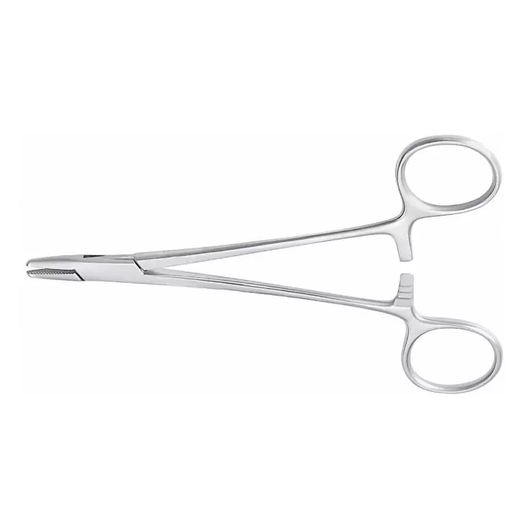McKesson Baumgartner Needle Holder with Serrated Jaws Tip – 5-1/2 Inch Length
