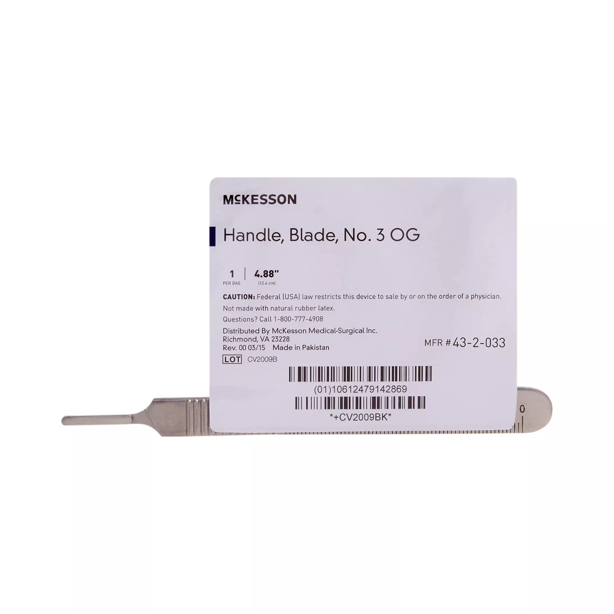 McKesson Non Sterile Scalpel Handle – Size 3