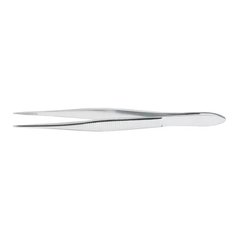 McKesson Straight Plain Splinter Forceps with Thumb Handle – 4-1/2 Inch Length