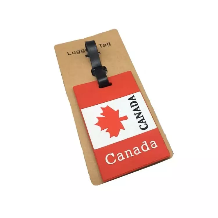Nack Nax Canadian Flag Luggage Tag