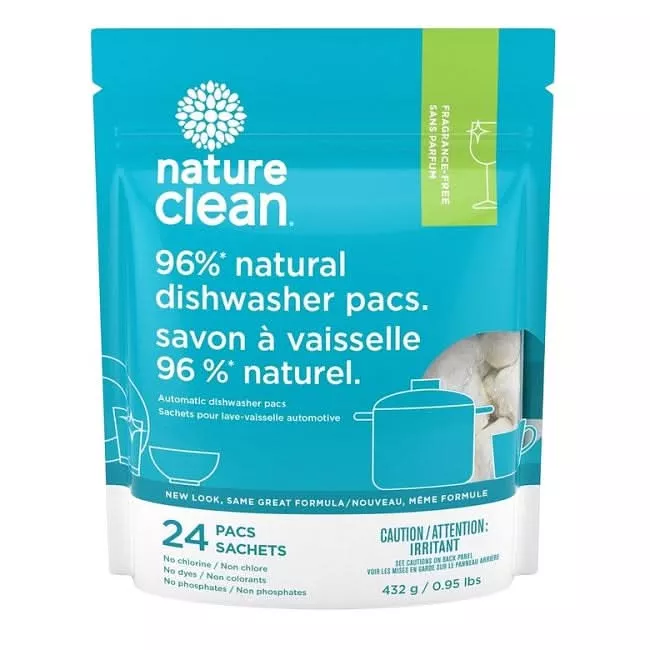 Nature Clean Automatic Dishwasher Pacs 24 Count