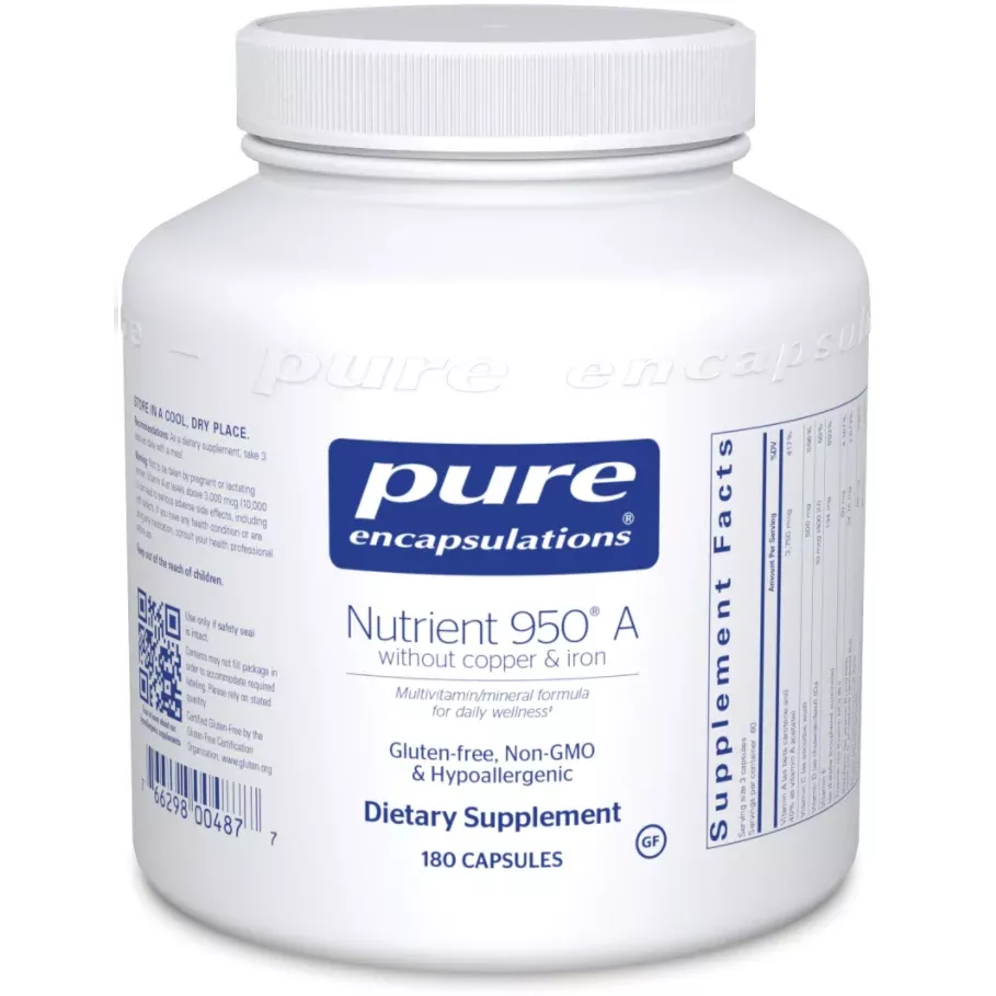 Nutrient 950 A Without Copper & Iron (180 Capsules)