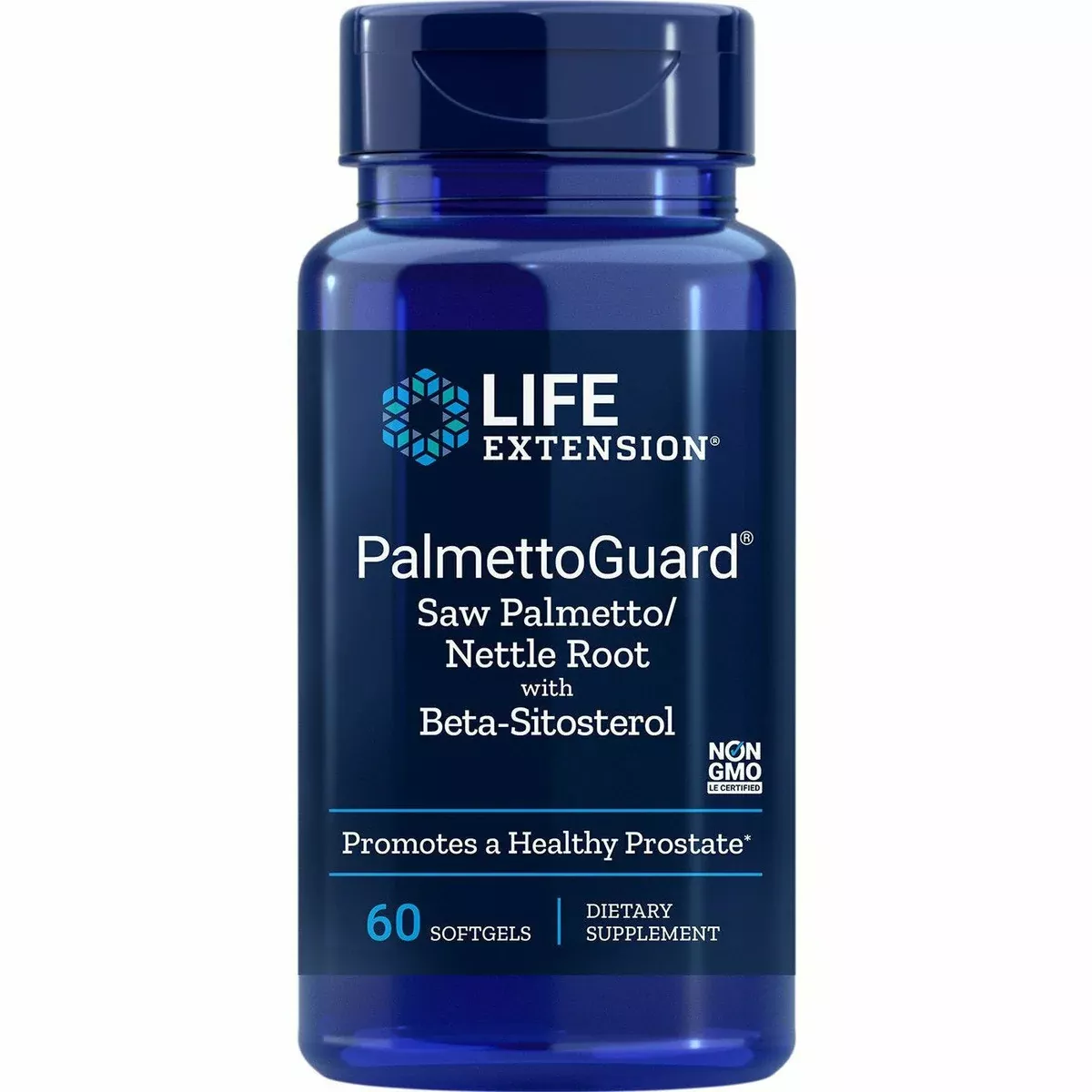PalmettoGuard Saw Palmetto/Nettle Root Formula with Beta-Sitosterol 60 gels by Life Extension