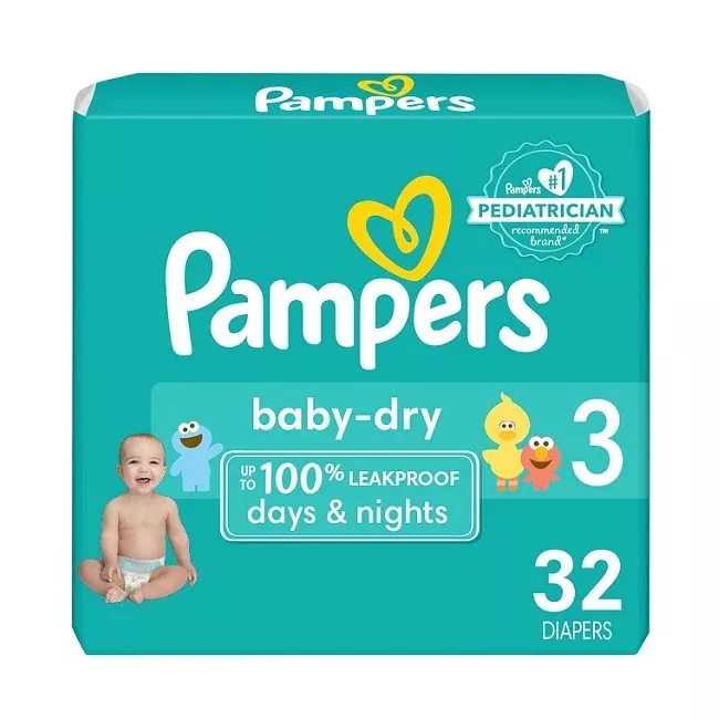 Pampers Baby Dry Diapers Size 3 32 Diapers