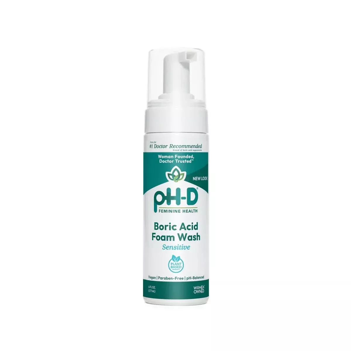 pH-D Feminine Health Boric Acid Sensitive Foam Wash 177mL
