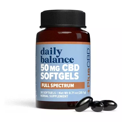 +PlusCBD Daily Balance Softgels (50 mg)