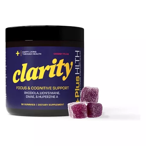 +PlusHLTH Clarity Gummies (Cherry Plum) (30 Gummies)