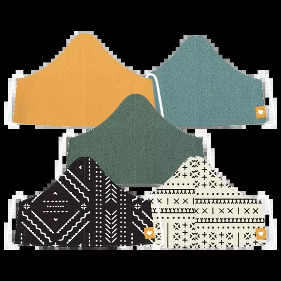 Reusable Masks Patterns And Solid Colours Bundle