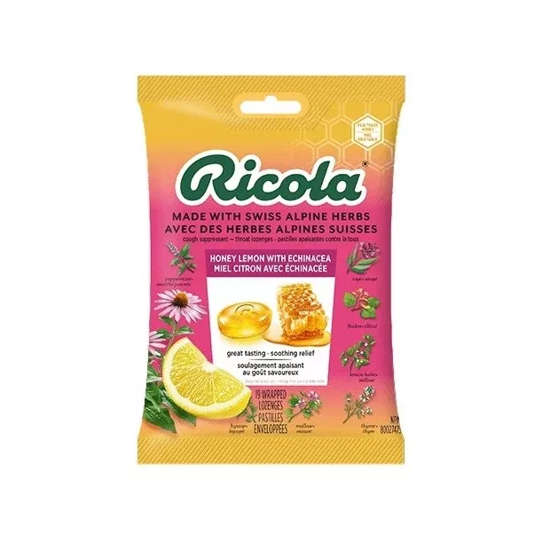 Ricola Honey Lemon with Echinacea Soothing Drops