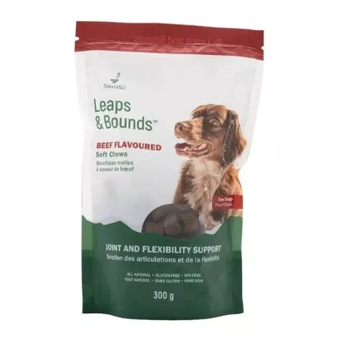 SierraSil Leaps & Bounds Beef Flavoured Dog Chews 100 Bites