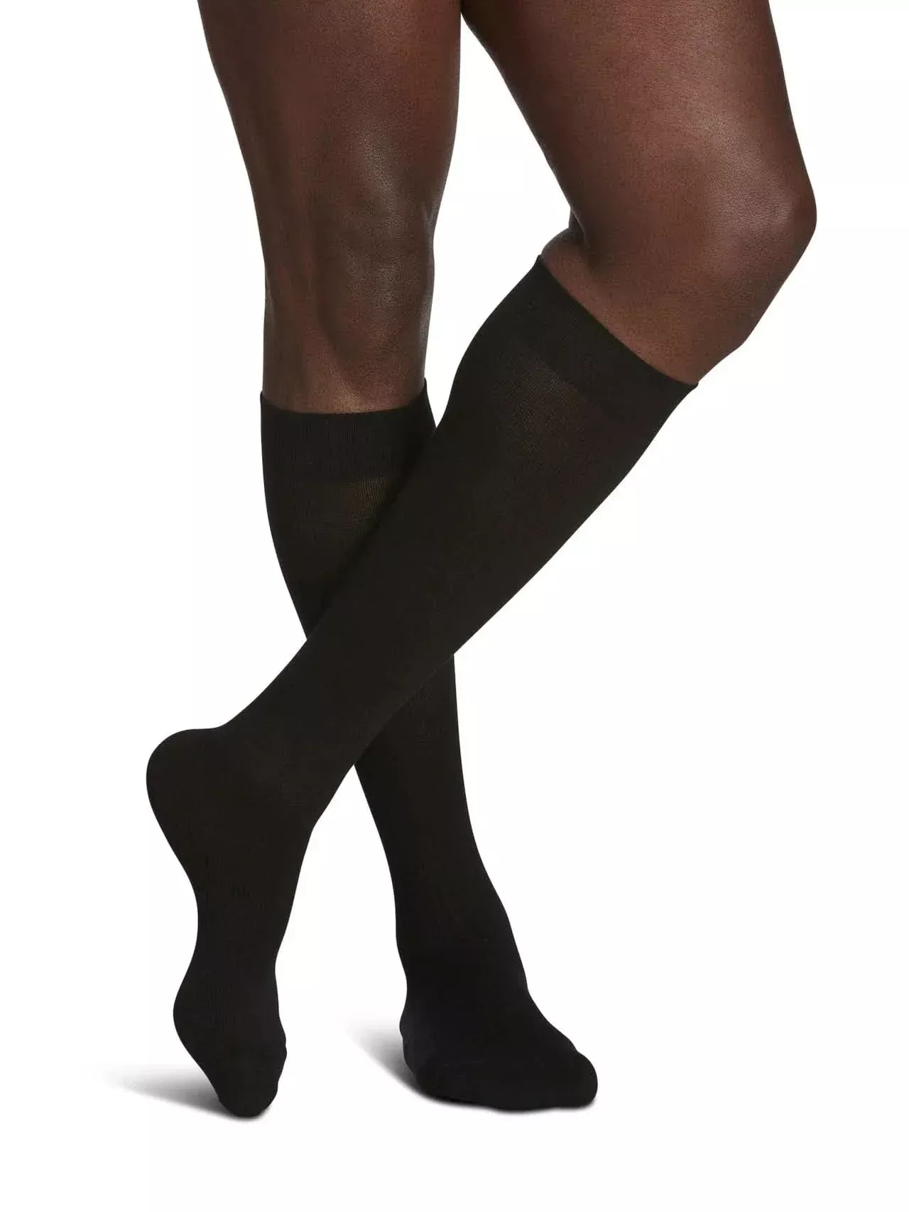 Sigvaris Men Sea Island Cotton Compression Socks 15-20mmHg Black