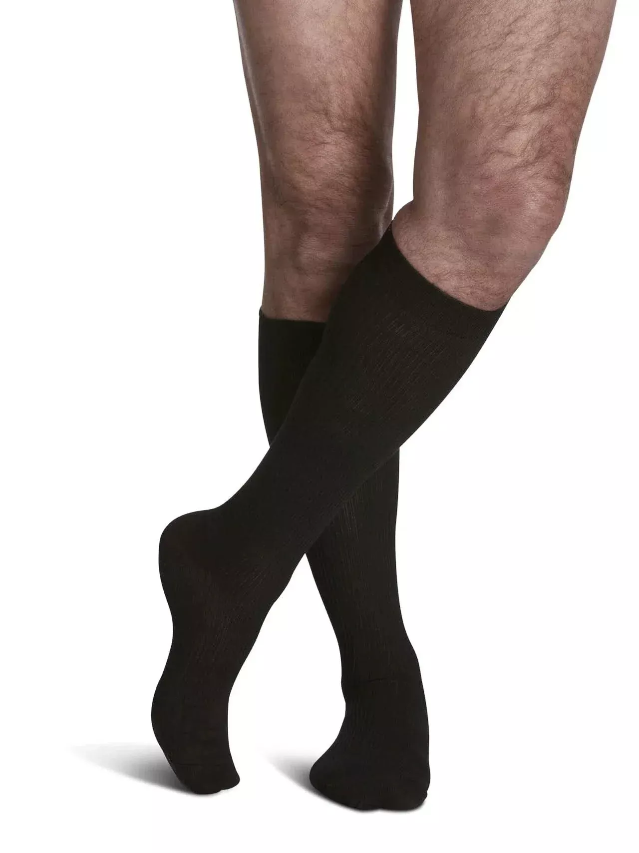 Sigvaris Traveno Men Compression Socks 15-20mmHg Black