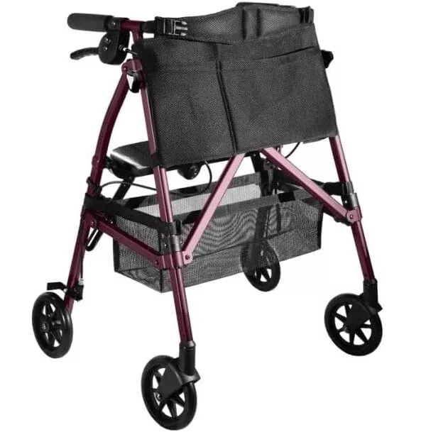 Stander Micro EZ Fold-N-Go Rollator Regal Rose