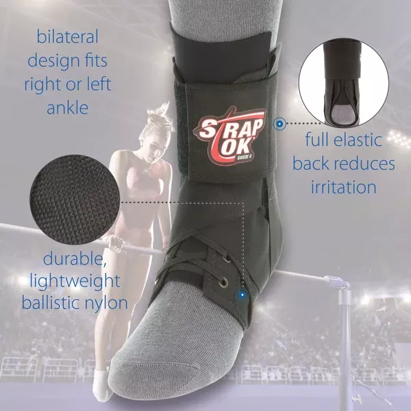 Swede-O Strap Lok Ankle Brace - AKL-6334-BK-1XS