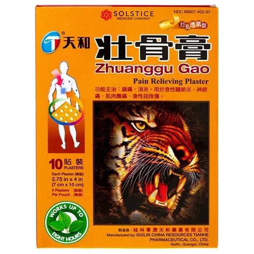 Tianhe Zhuanggu Gao Pain Relieving Plaster (10 Plasters)