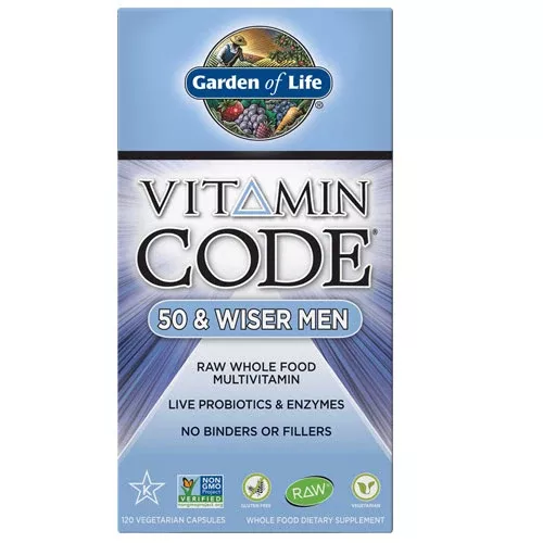 Vitamin Code Men 50 & Wiser 120 Caps by Garden of Life