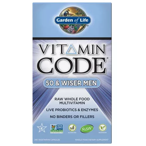 Vitamin Code Men 50 & Wiser 240 Caps by Garden of Life