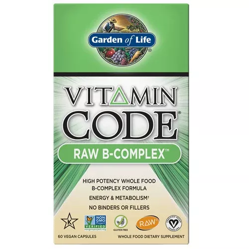 Vitamin Code Raw B Complex 60 Capsules by Garden of Life