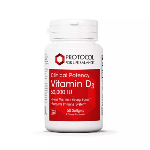 Vitamin D3 (50,000 iu) 50 softgels by Protocol