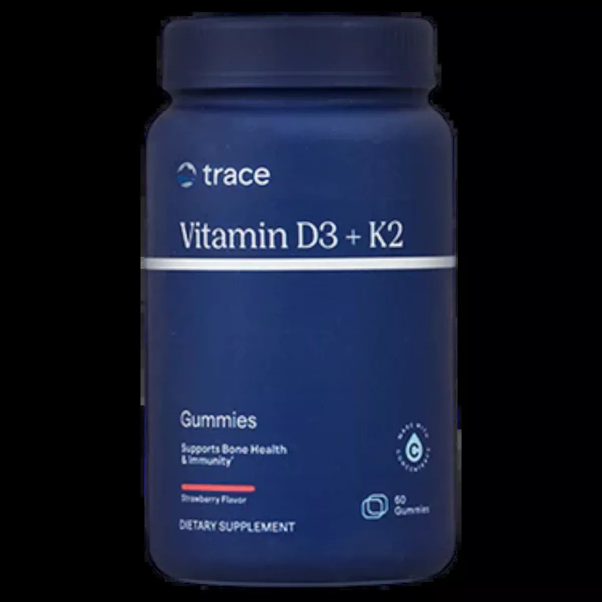 Vitamin D3 + K2 G 60 gummies by Trace Minerals Research