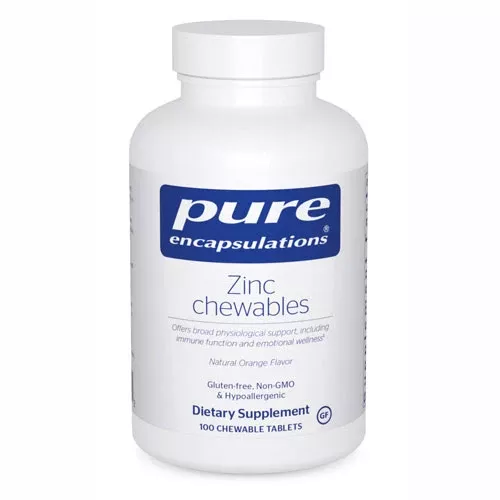 Zinc Chewables 100's, Pure Encapsulations