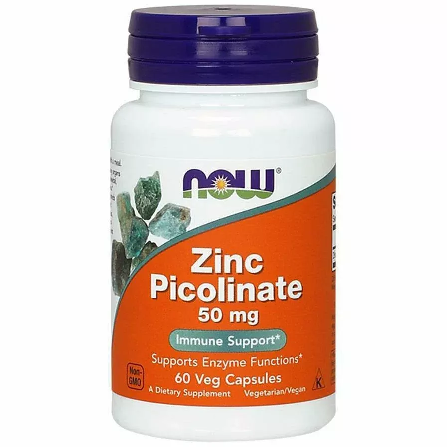 Zinc Picolinate 50 mg Capsules by NOW