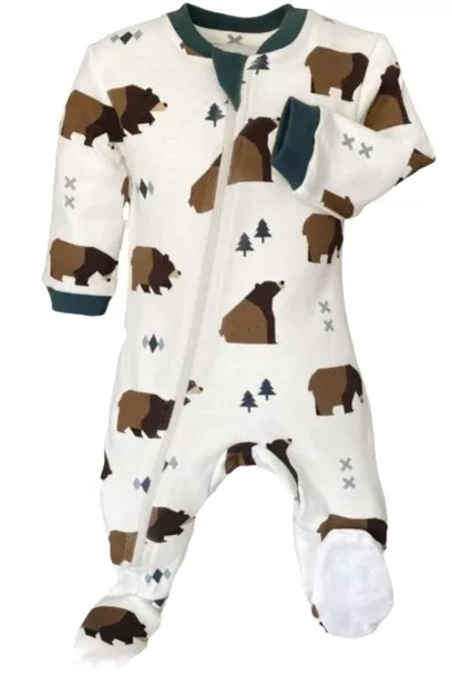ZippyJamz Sleepwear Little Grizzle
